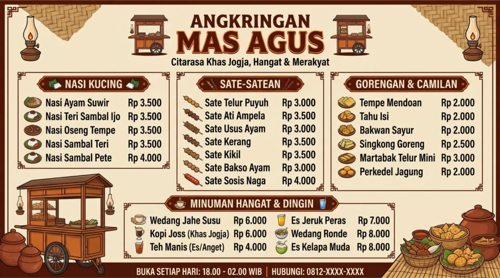 Banner Angkringan Unik - Ben Multimedia