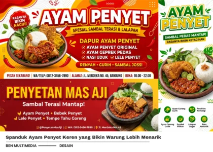 Spanduk Ayam Penyet
