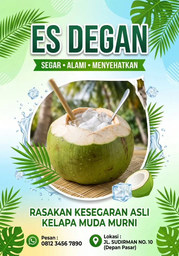 Contoh Banner Es Degan - Ben Multimedia