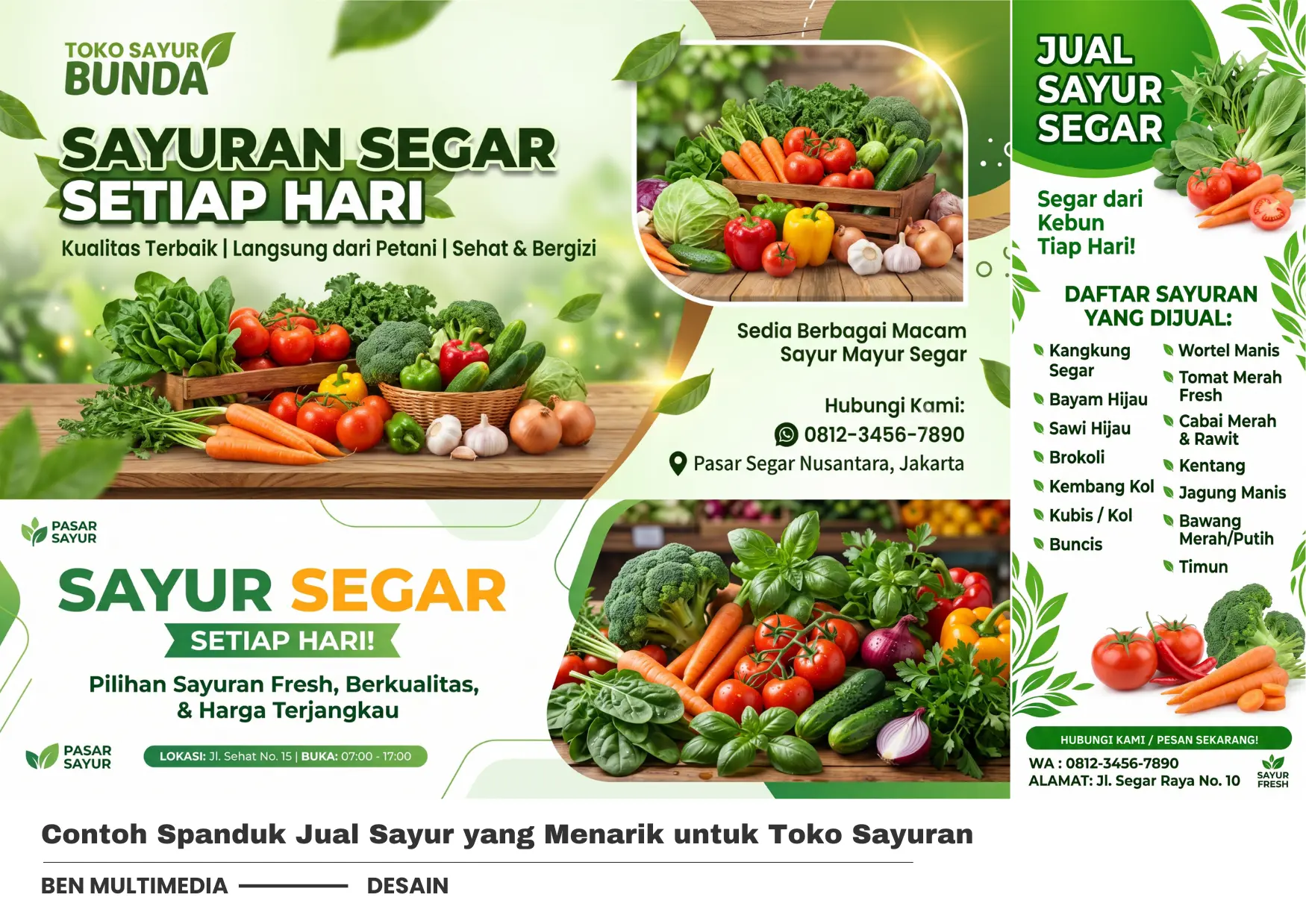 Spanduk Jual Sayur