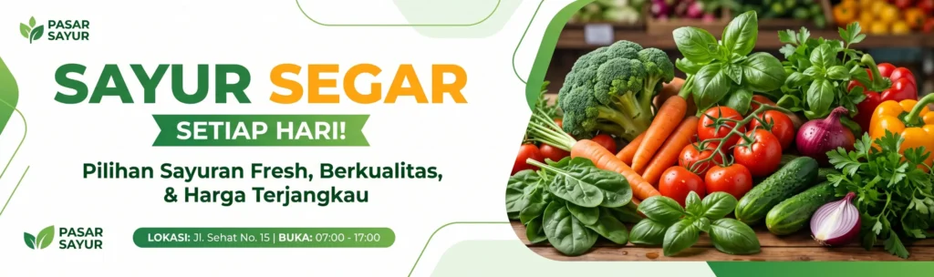 Background Spanduk Sayuran - Ben Multimedia