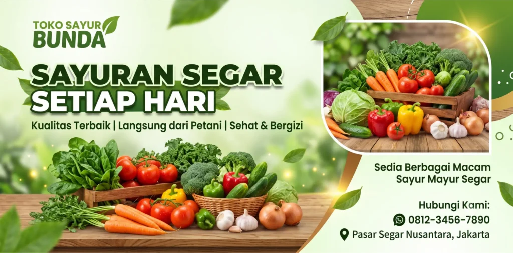 Spanduk Jual Sayur - Ben Multimedia