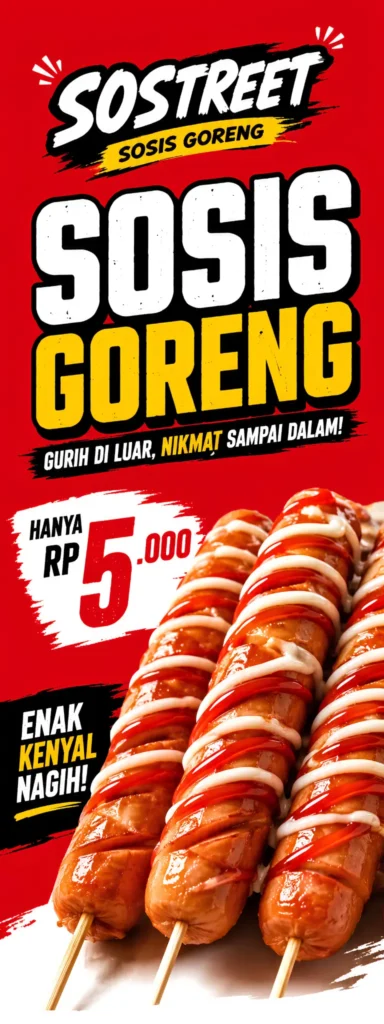 Banner Sosis Bakar Unik - Ben Multimedia