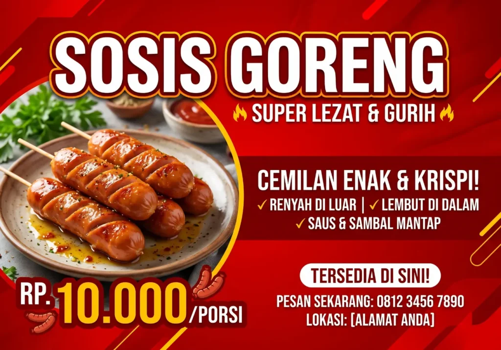 Banner Sosis Bakar Keren - Ben Multimedia