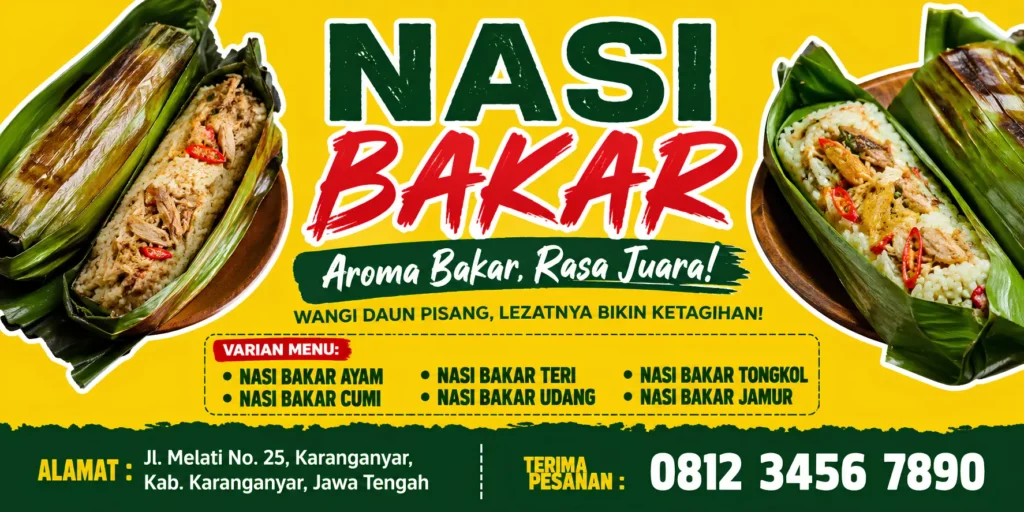 Banner Nasi Bakar - Ben Multimedia