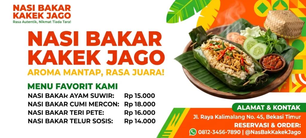 Contoh Banner Nasi Bakar - Ben Multimedia