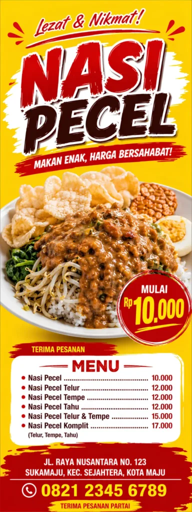 Banner Sego Pecel - Ben Multimedia