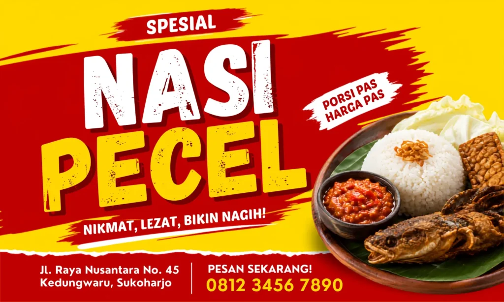 Spanduk Pecel Lele - Ben Multimedia