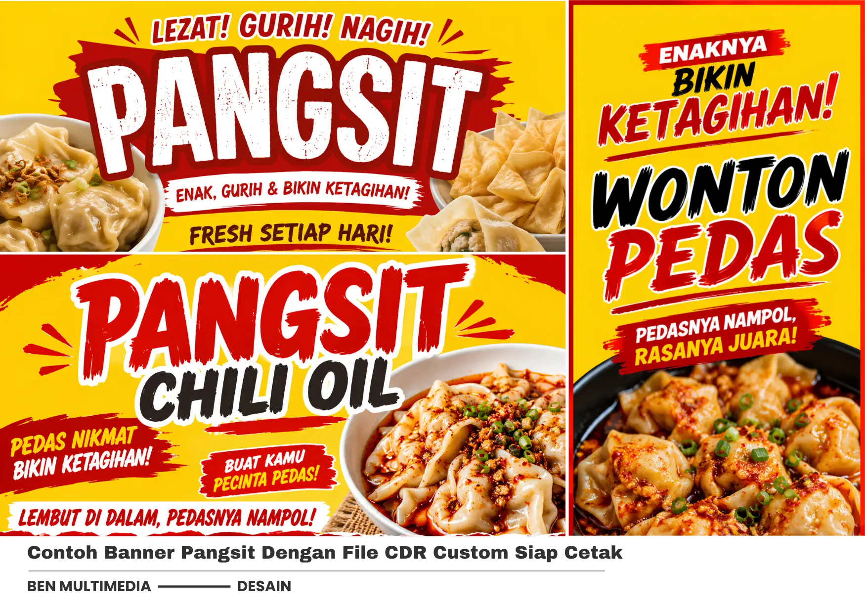 3 Contoh Banner Pangsit Dengan File CDR Custom Siap Cetak 1 Contoh Banner Pangsit