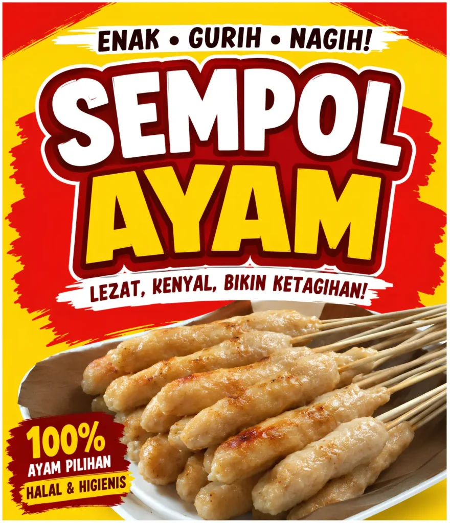 Gambar Spanduk Sempol Ayam - Ben Multimedia