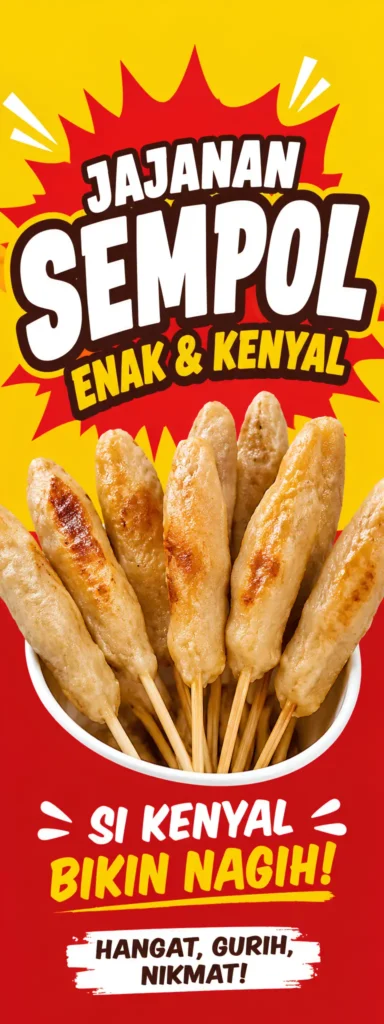 Contoh Banner Sempol Ayam - Ben Multimedia