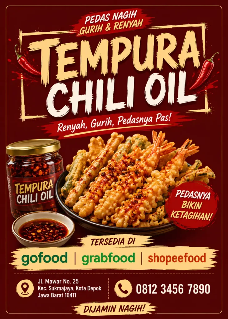 Banner Tempura Chili Oil - Ben Multimedia