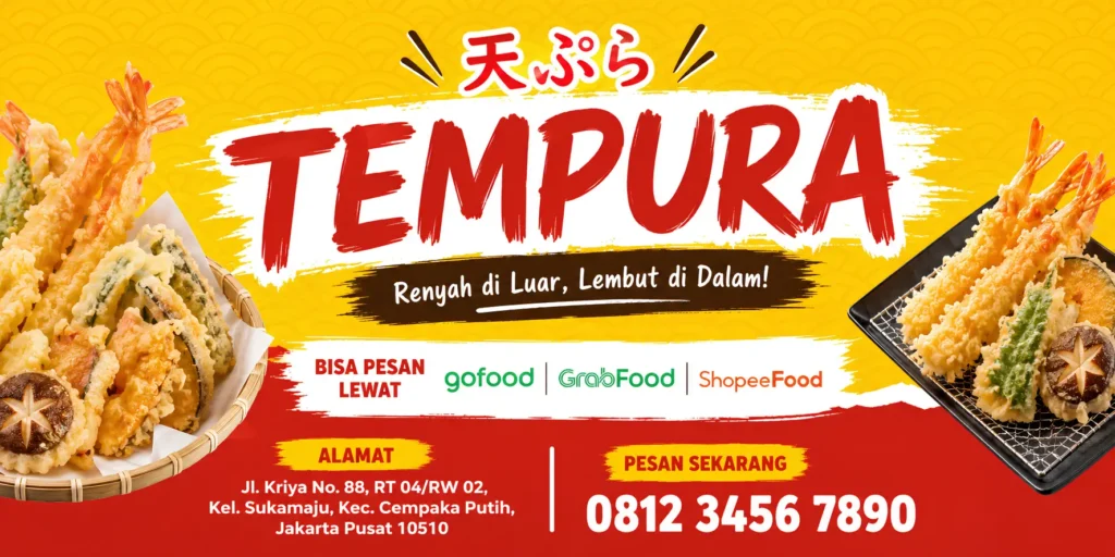 Banner Jualan Tempura - Ben Multimedia