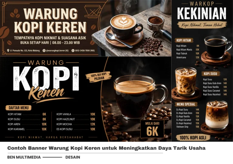 4 Banner Warung Kopi Keren untuk Coffee Shop dan Warkop