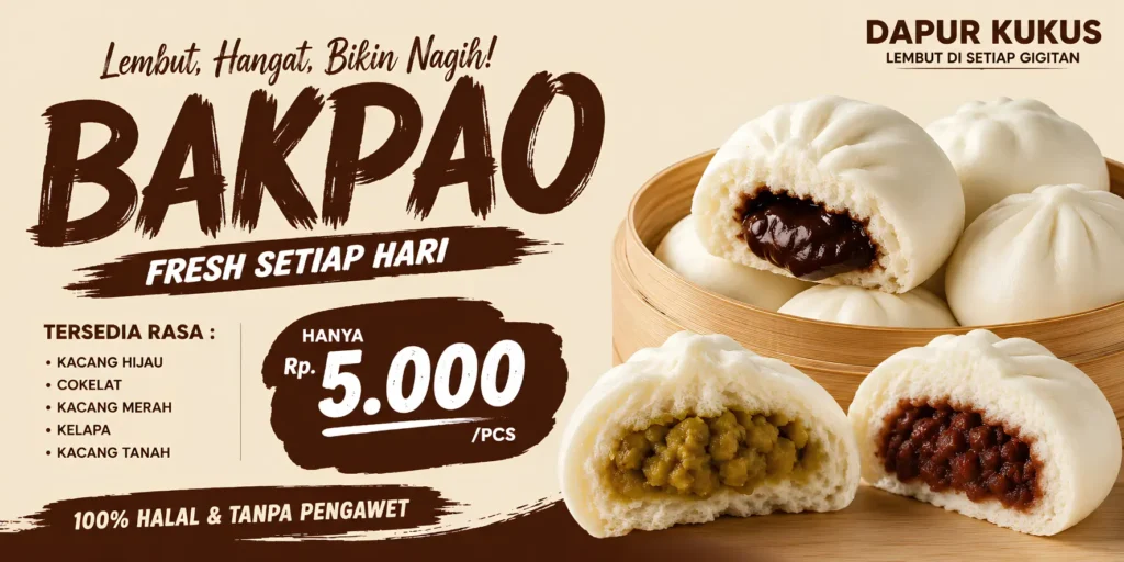 4 Contoh Banner Bakpao Terbaru yang Menarik untuk Jualan 2 Banner Bakpau Kekinian - Ben Multimedia