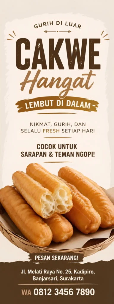 X Banner Cakwe Berdiri - Ben Multimedia