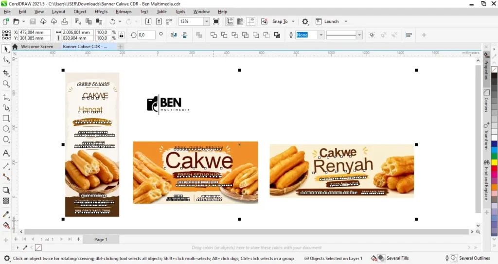 Banner Cakwe CDR - Ben Multimedia