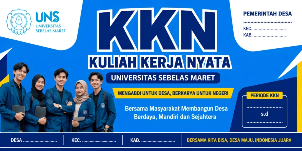 Contoh Spanduk KKN Keren - Ben Multimedia