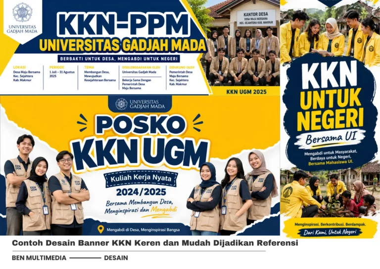 4 Contoh Banner KKN Keren untuk Posko dan Dokumentasi