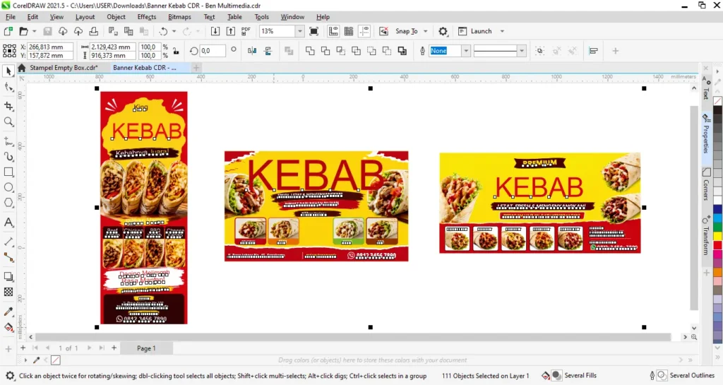 Banner Kebab CDR - Ben Multimedia