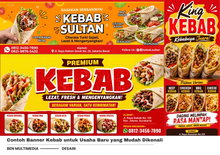 4 Contoh Banner Kebab untuk Usaha Baru yang Mudah Dikenali