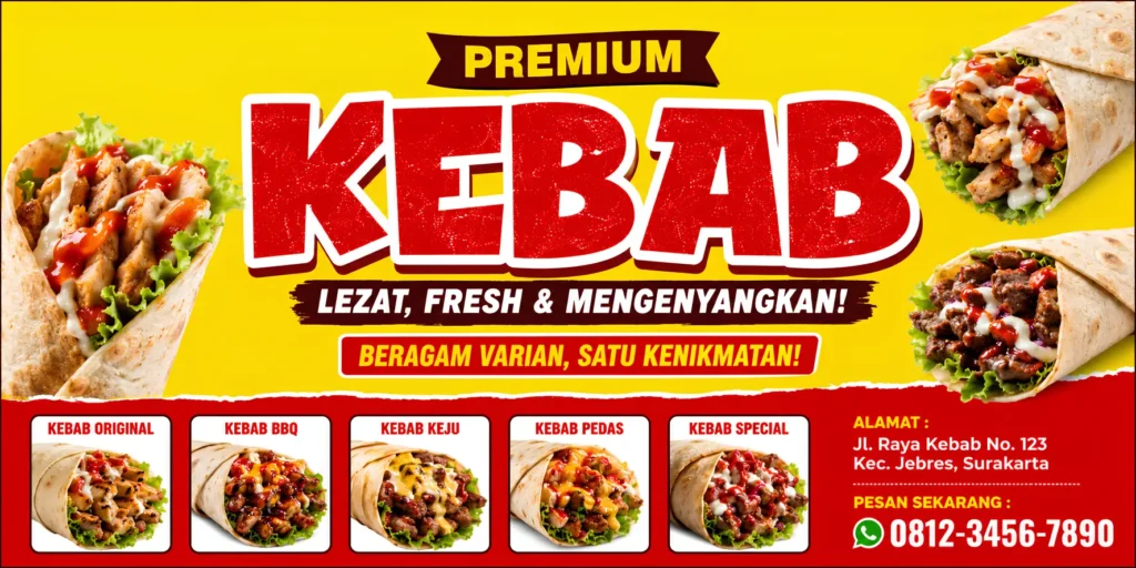 Contoh Spanduk Kebab - Ben Multimedia