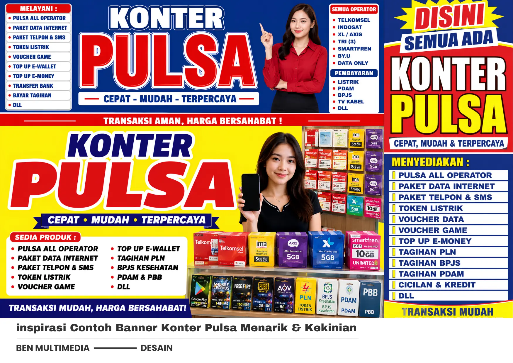 Contoh Banner Konter Pulsa