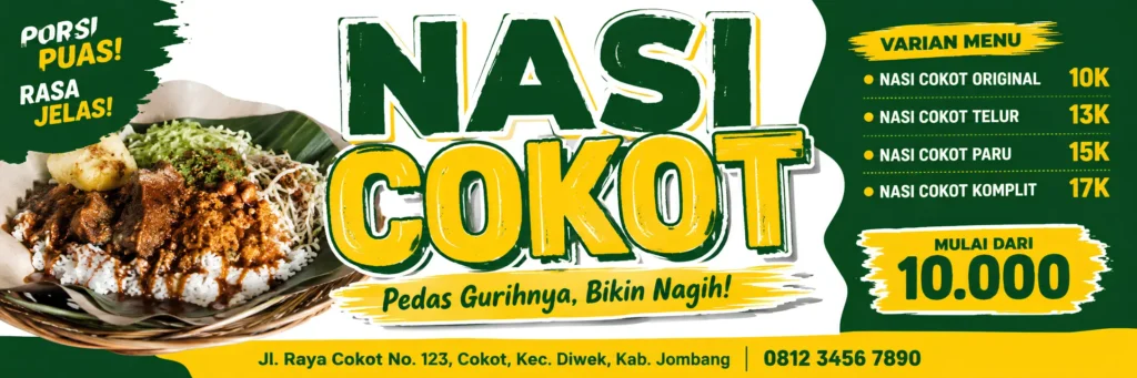 Spanduk Nasi Cokot - Ben Multimedia