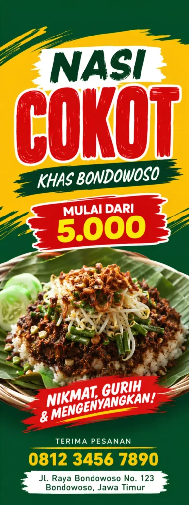 Contoh Banner Nasi Cokot - Ben Multimedia