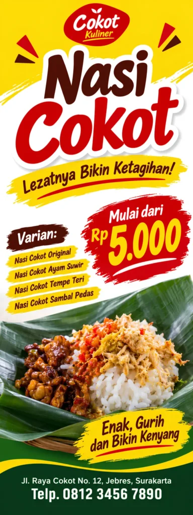 Banner Nasi Cokot 5000 - Ben Multimedia