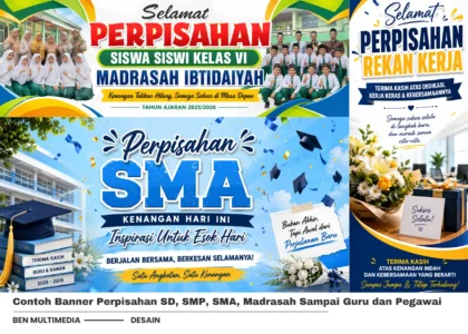 Contoh Banner Perpisahan