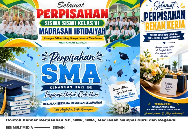 5 Contoh Banner Perpisahan Berkesan untuk Berbagai Acara