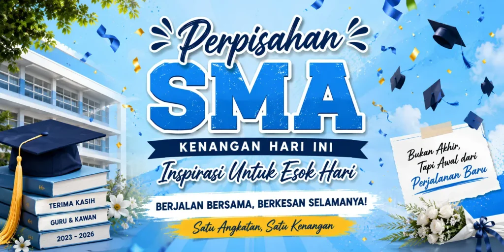 Contoh Spanduk Perpisahan SMA - Ben Multimedia