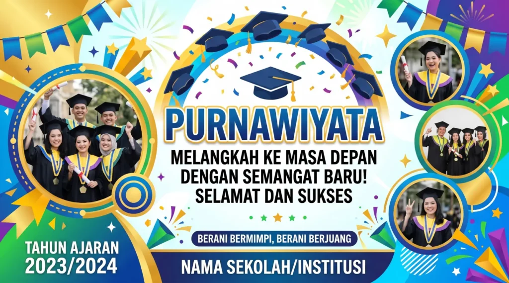 Spanduk Perpisahan - Ben Multimedia