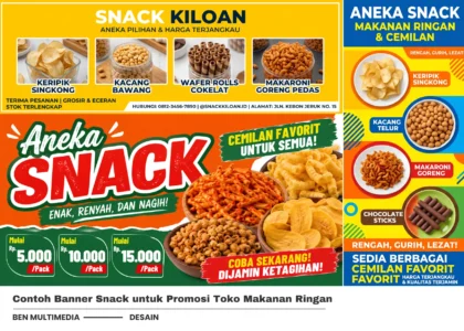 Contoh Banner Snack