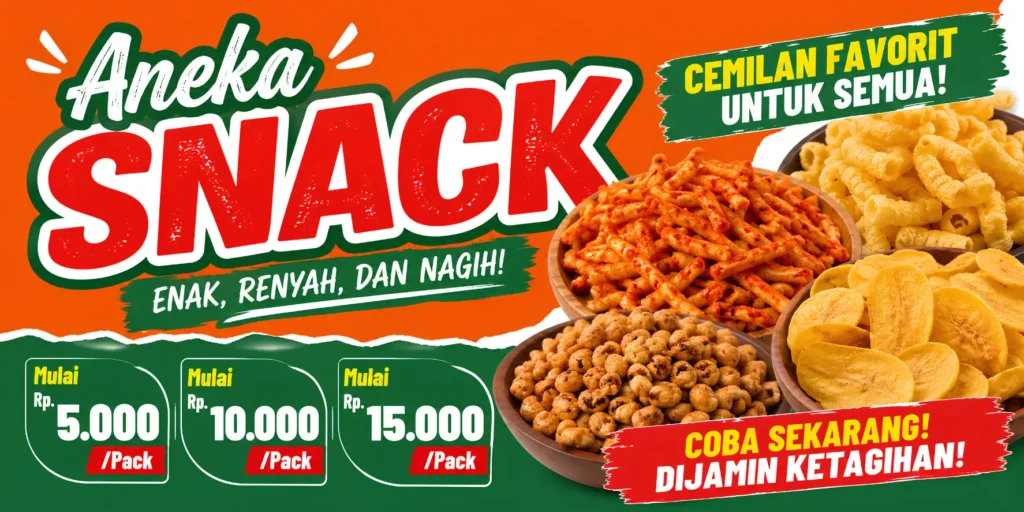Spanduk Aneka Snack - Ben Multimedia