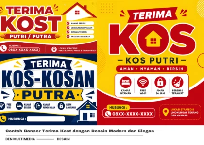 Contoh Banner Terima Kost