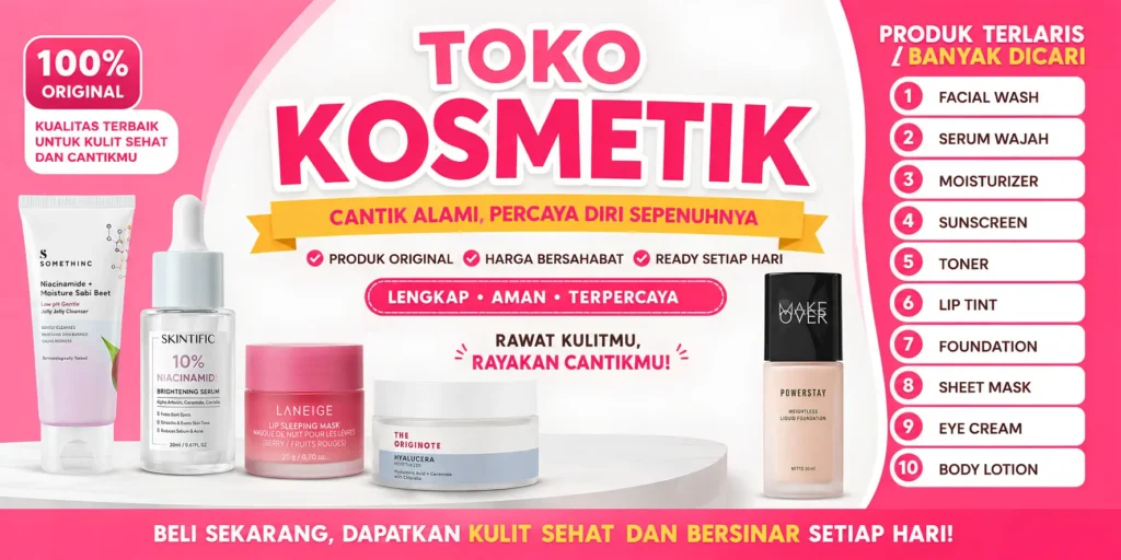 Contoh Spanduk Skincare - Ben Multimedia