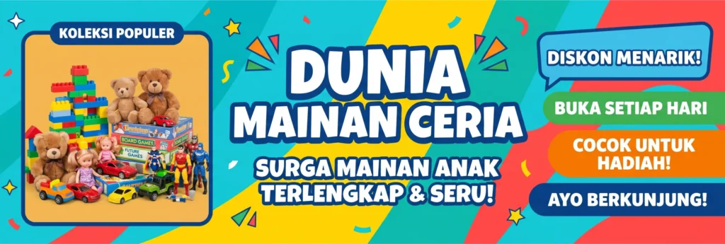 Spanduk Toko Mainan - Ben Multimedia