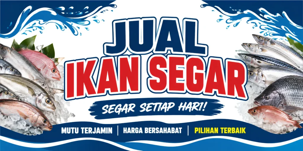 4 Contoh Spanduk Jual Ikan Segar untuk Toko dan Pasar 5 Spanduk Jual Ikan - Ben Multimedia