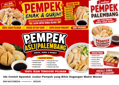 Contoh Spanduk Jualan Pempek