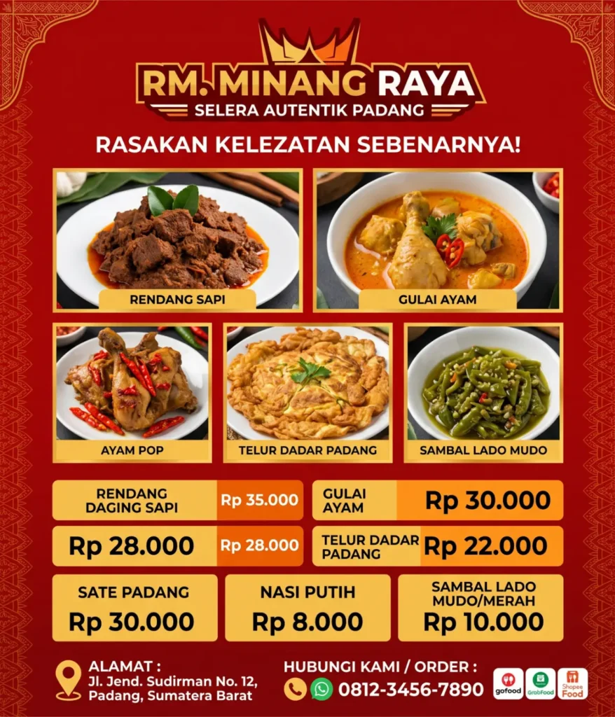 Banner Masakan Padang - Ben Multimedia