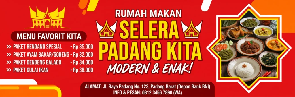Spanduk Nasi Padang - Ben Multimedia