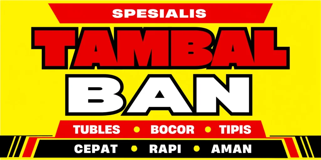 Spanduk Tambal Ban - Ben Multimedia