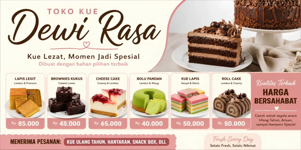 Contoh Spanduk Jual Kue Basah - Ben Multimedia