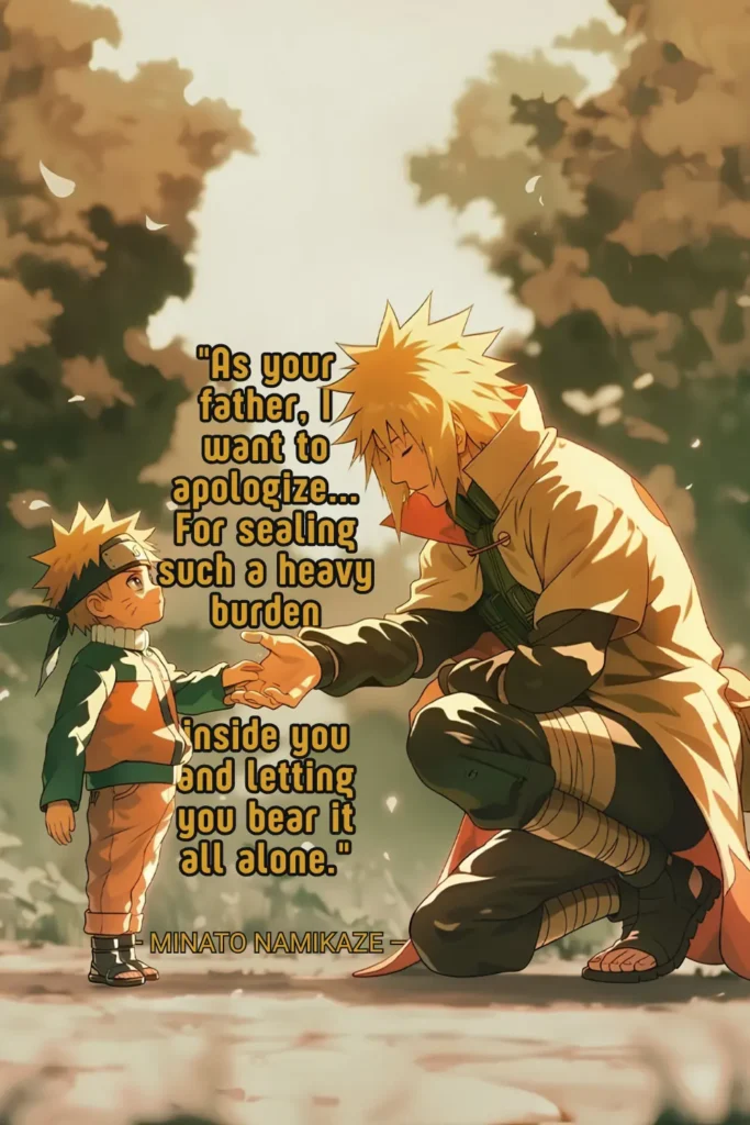Minato quotes about Naruto - Ben Multimedia