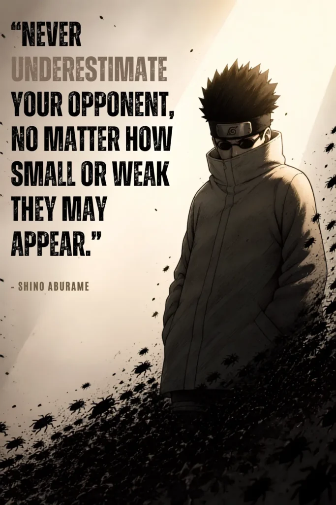Shino Aburame Quote - Ben Multimedia