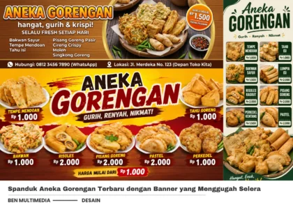 Spanduk Aneka Gorengan