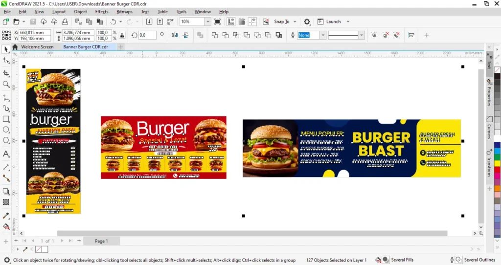 Banner Burger CDR - Ben Multimedia