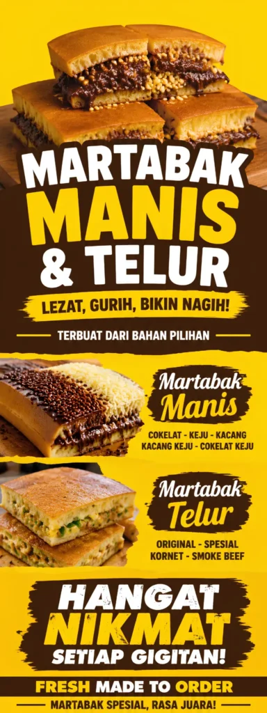 Standing Banner Martabak - Ben Multimedia